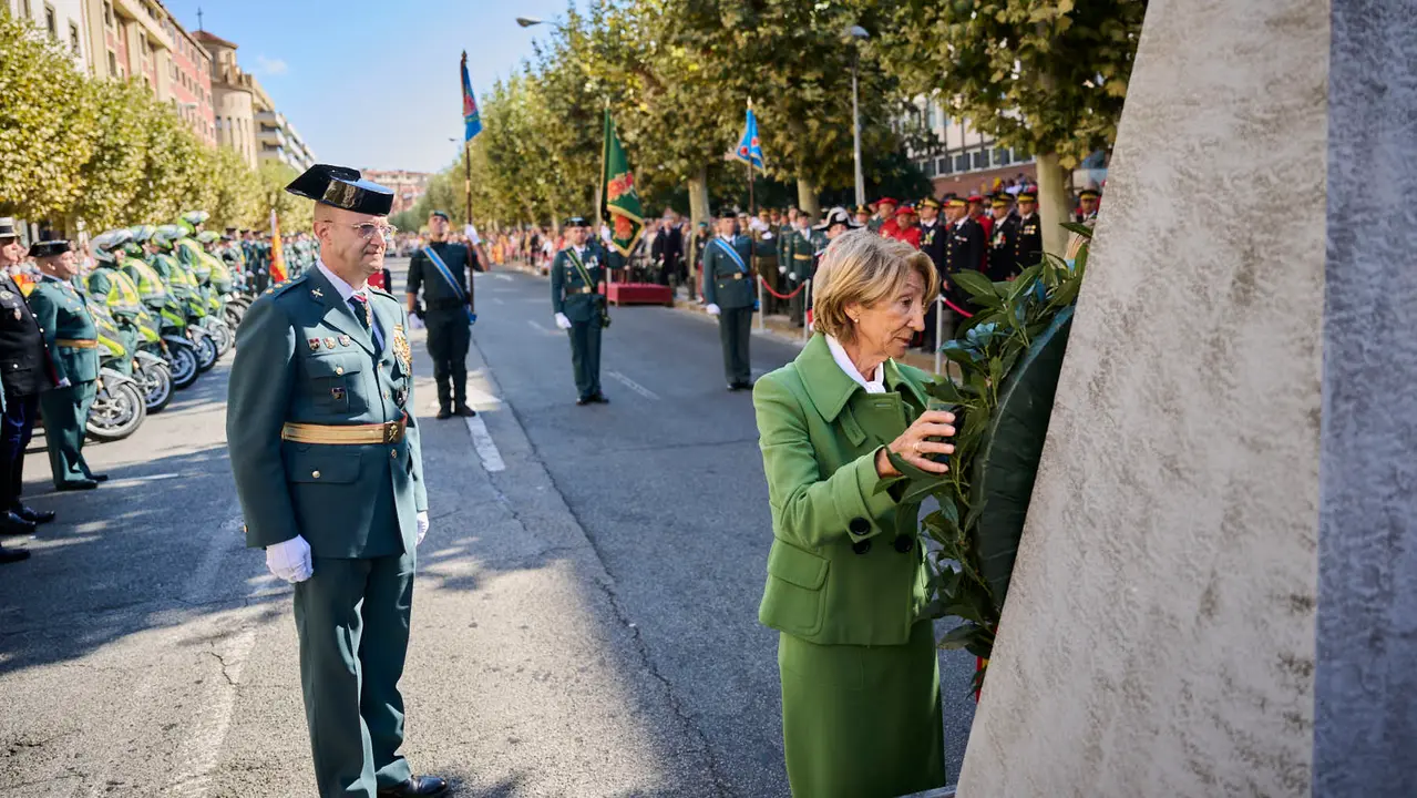 La Guardia Civil de Navarra celebra la festividad de su Patrona la Virgen del Pilar durante 2025. PABLO LASAOSA