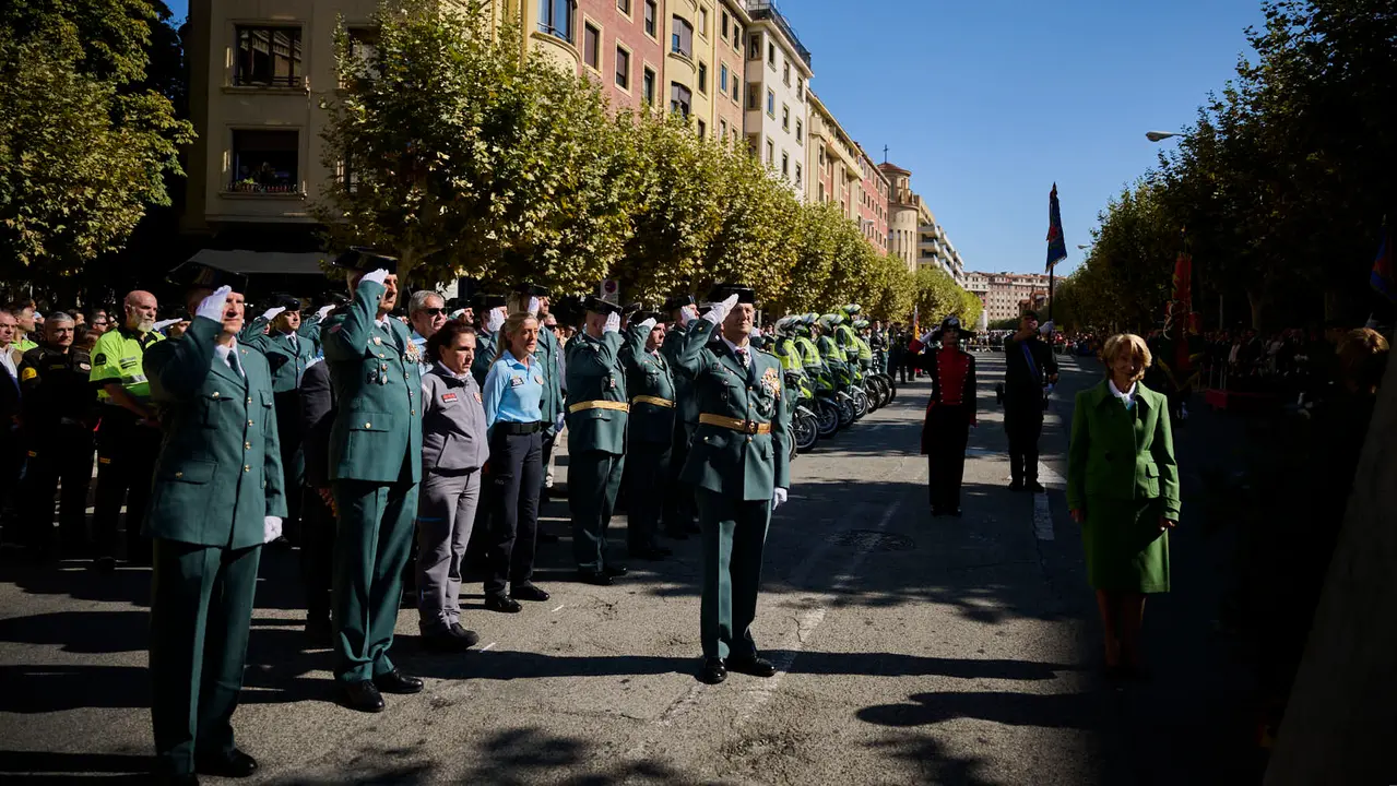 La Guardia Civil de Navarra celebra la festividad de su Patrona la Virgen del Pilar durante 2025. PABLO LASAOSA
