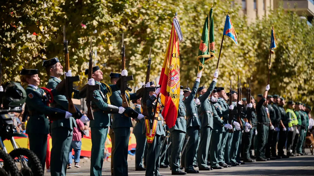 La Guardia Civil de Navarra celebra la festividad de su Patrona la Virgen del Pilar durante 2025. PABLO LASAOSA