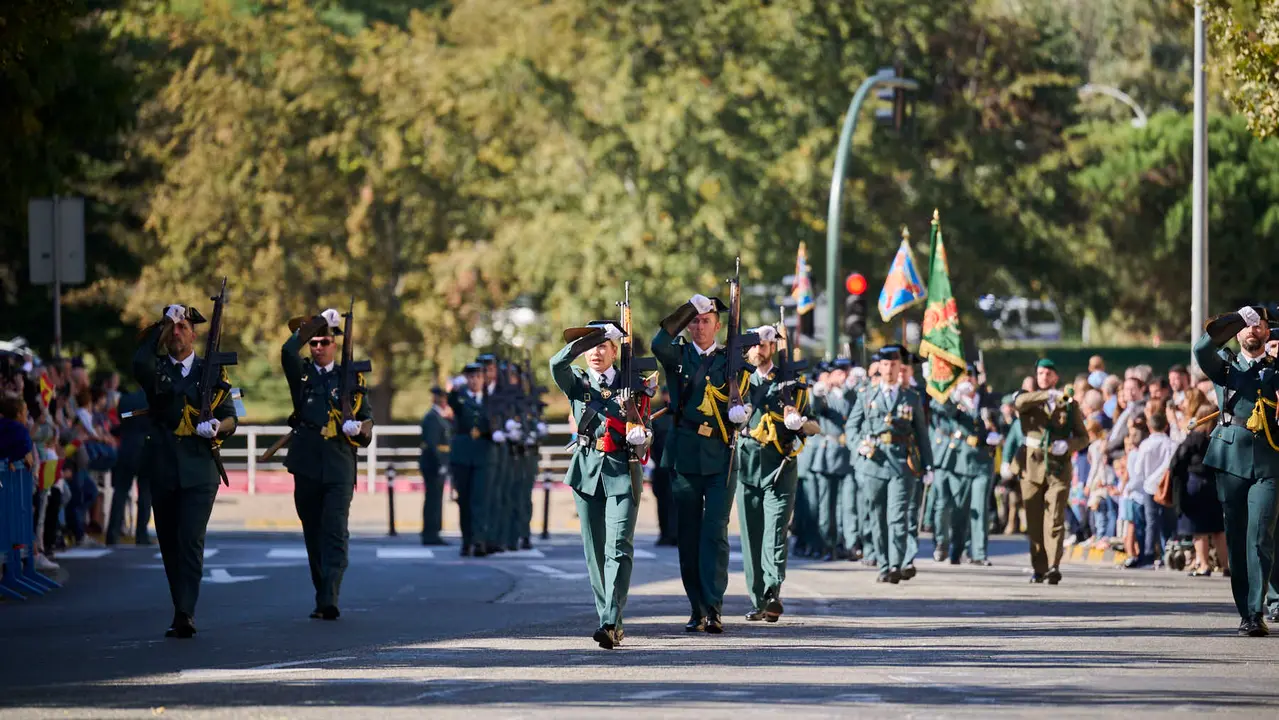La Guardia Civil de Navarra celebra la festividad de su Patrona la Virgen del Pilar durante 2025. PABLO LASAOSA