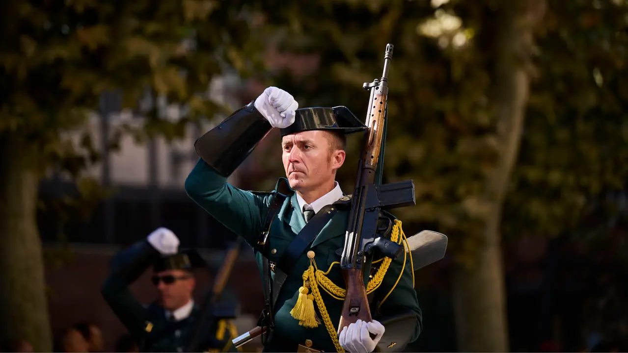 La Guardia Civil de Navarra celebra la festividad de su Patrona la Virgen del Pilar durante 2025. PABLO LASAOSA