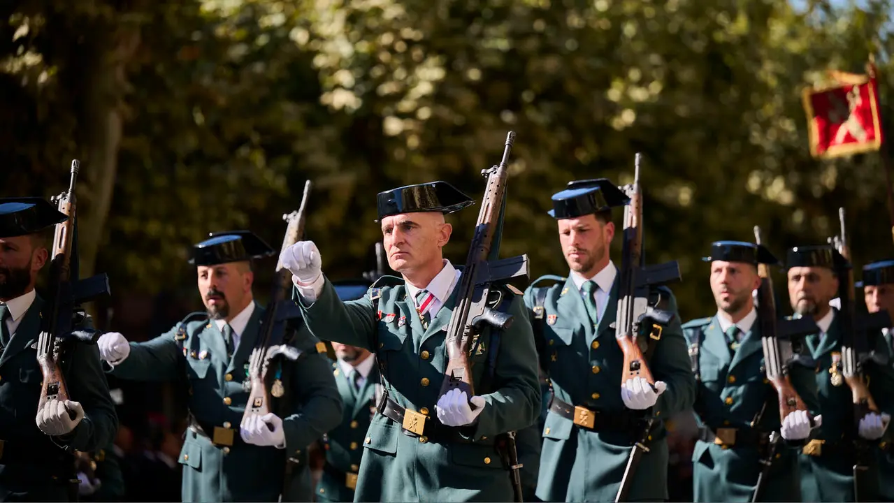 La Guardia Civil de Navarra celebra la festividad de su Patrona la Virgen del Pilar durante 2025. PABLO LASAOSA