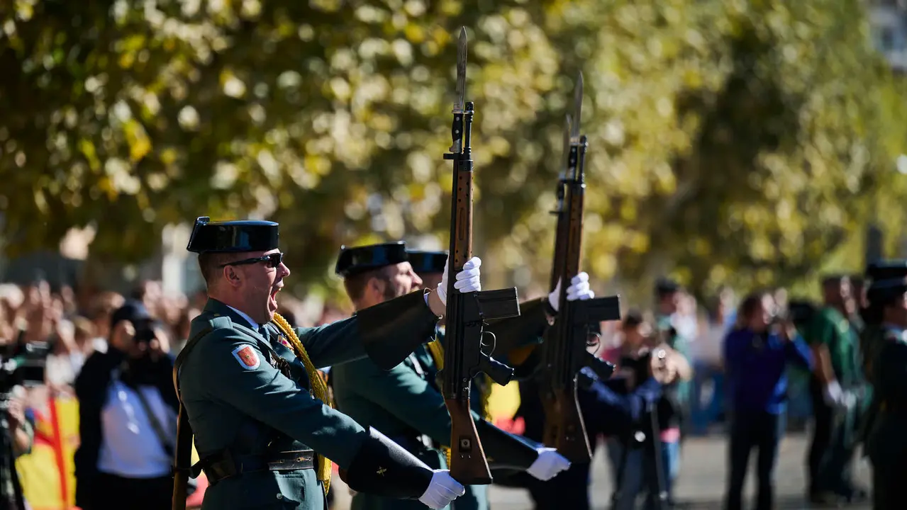 La Guardia Civil de Navarra celebra la festividad de su Patrona la Virgen del Pilar durante 2025. PABLO LASAOSA