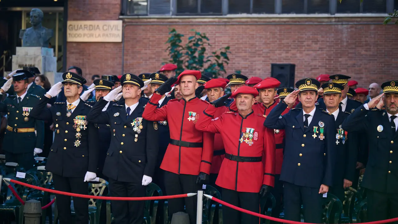 La Guardia Civil de Navarra celebra la festividad de su Patrona la Virgen del Pilar durante 2025. PABLO LASAOSA