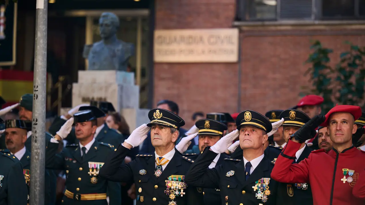La Guardia Civil de Navarra celebra la festividad de su Patrona la Virgen del Pilar durante 2025. PABLO LASAOSA