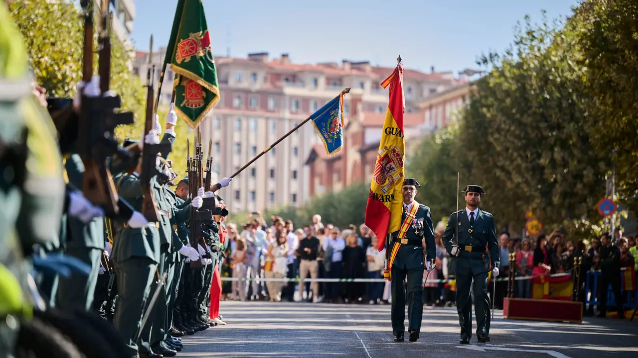 La Guardia Civil de Navarra celebra la festividad de su Patrona la Virgen del Pilar durante 2025. PABLO LASAOSA
