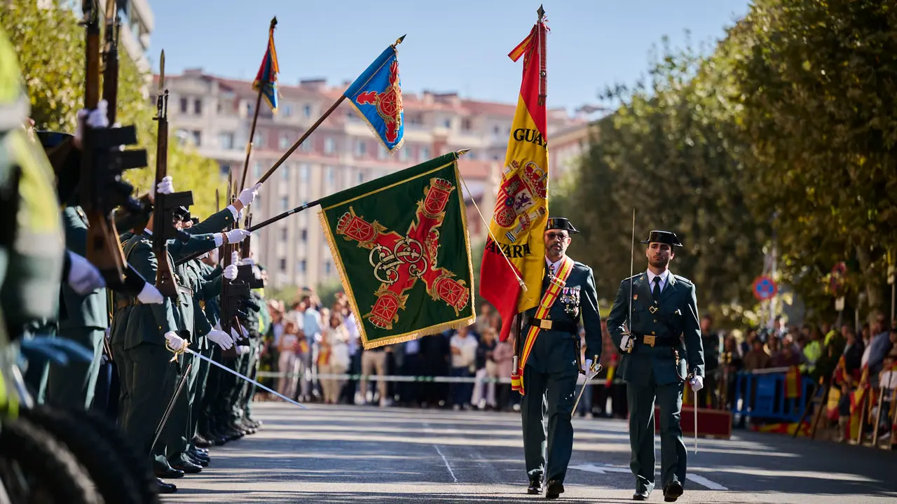 La Guardia Civil de Navarra celebra la festividad de su Patrona la Virgen del Pilar durante 2025. PABLO LASAOSA