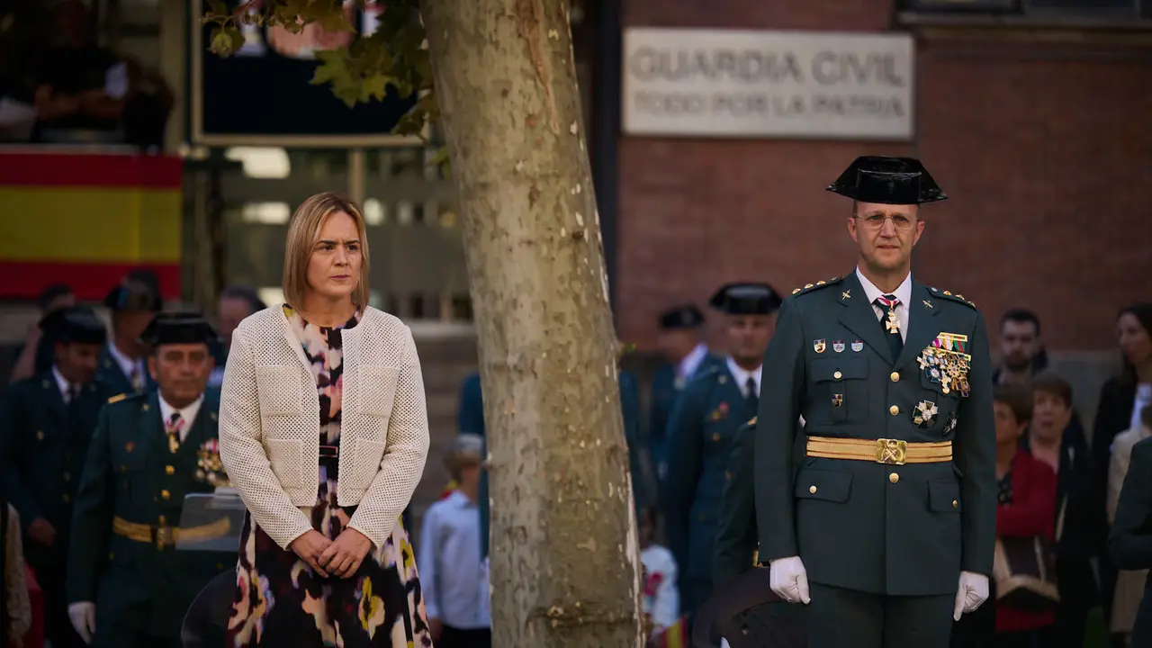 La Guardia Civil de Navarra celebra la festividad de su Patrona la Virgen del Pilar durante 2025. PABLO LASAOSA