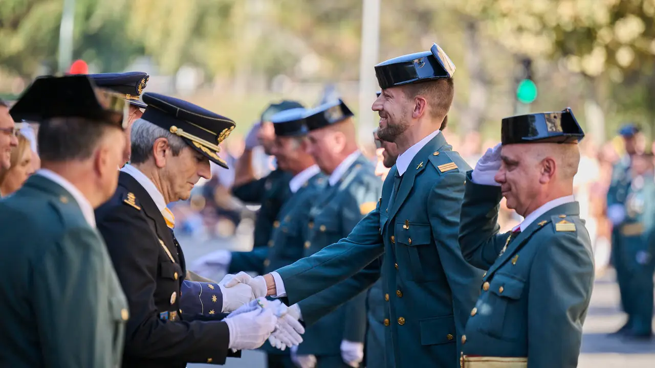 La Guardia Civil de Navarra celebra la festividad de su Patrona la Virgen del Pilar durante 2025. PABLO LASAOSA