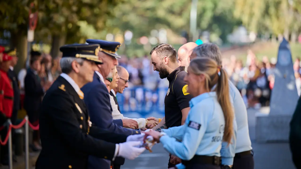La Guardia Civil de Navarra celebra la festividad de su Patrona la Virgen del Pilar durante 2025. PABLO LASAOSA