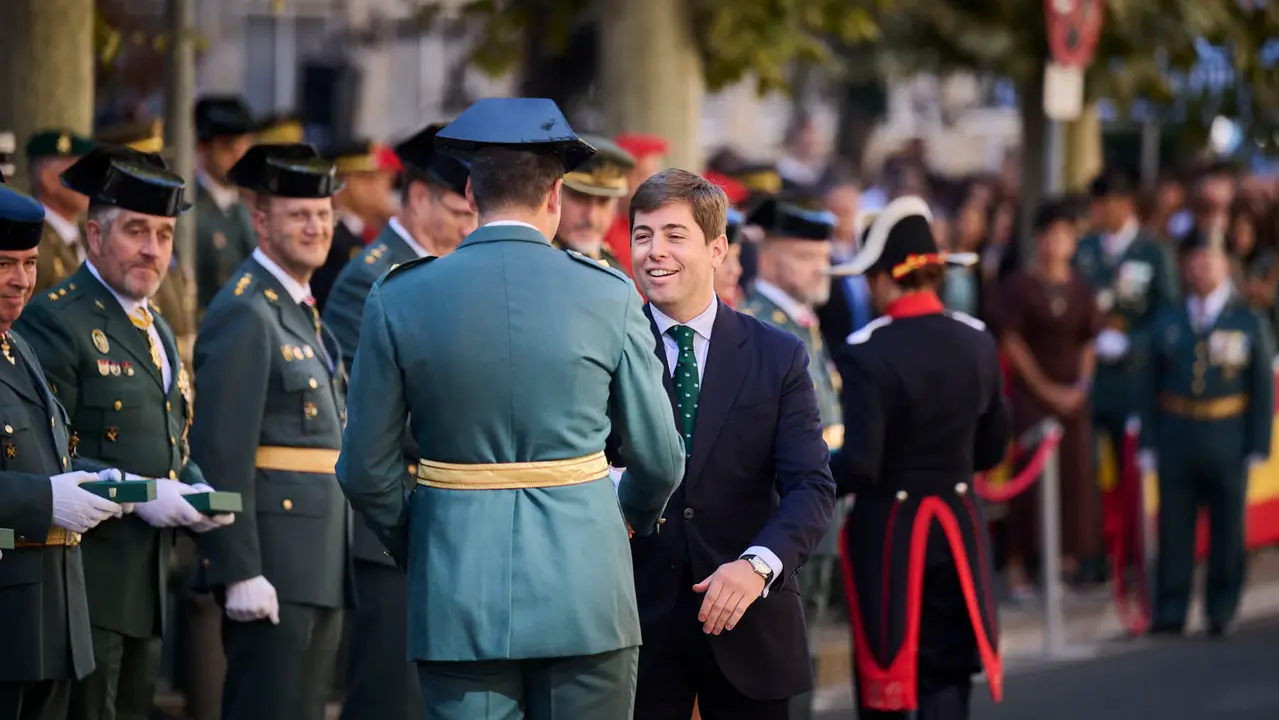 La Guardia Civil de Navarra celebra la festividad de su Patrona la Virgen del Pilar durante 2025. PABLO LASAOSA
