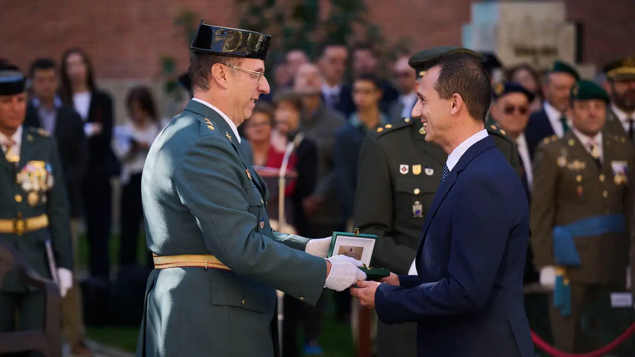 La Guardia Civil de Navarra celebra la festividad de su Patrona la Virgen del Pilar durante 2025. PABLO LASAOSA