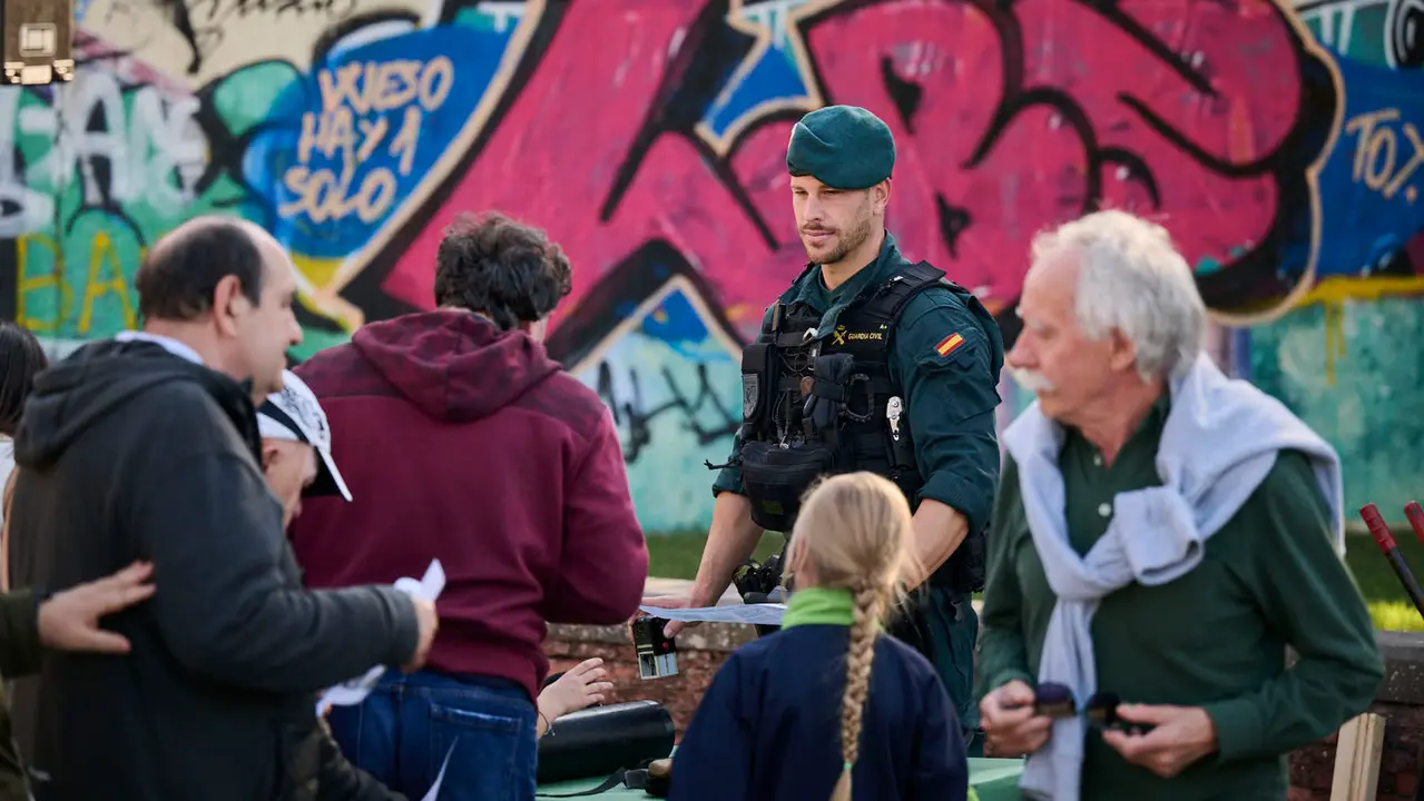 La Guardia Civil realiza una exposición de medios en el marco de la celebración de su patrona. PABLO LASAOSA