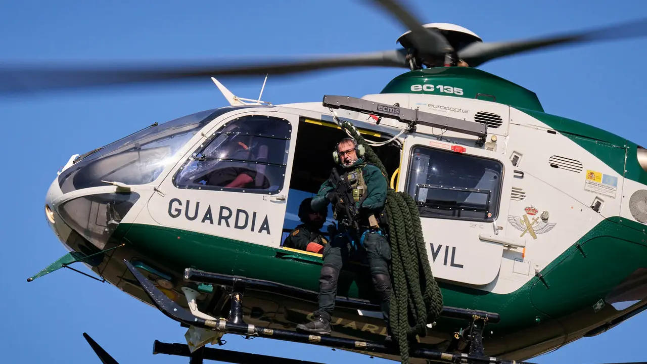 La Guardia Civil realiza una exposición de medios en el marco de la celebración de su patrona. PABLO LASAOSA