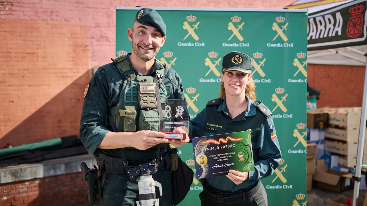 La Guardia Civil realiza una exposición de medios en el marco de la celebración de su patrona. PABLO LASAOSA