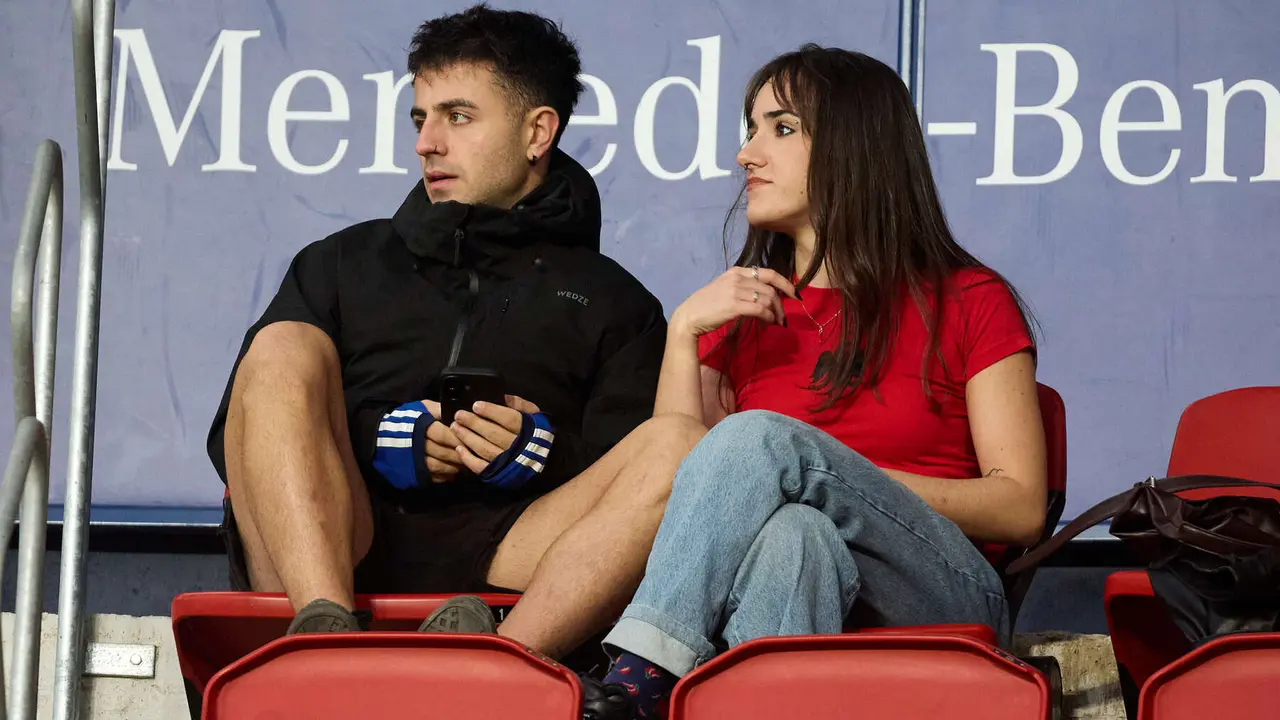 La grada del estadio de El Sadar durante el partido de La Liga EA Sports entre CA Osasuna y RC Celta disputado en Pamplona. IÑIGO ALZUGARAY