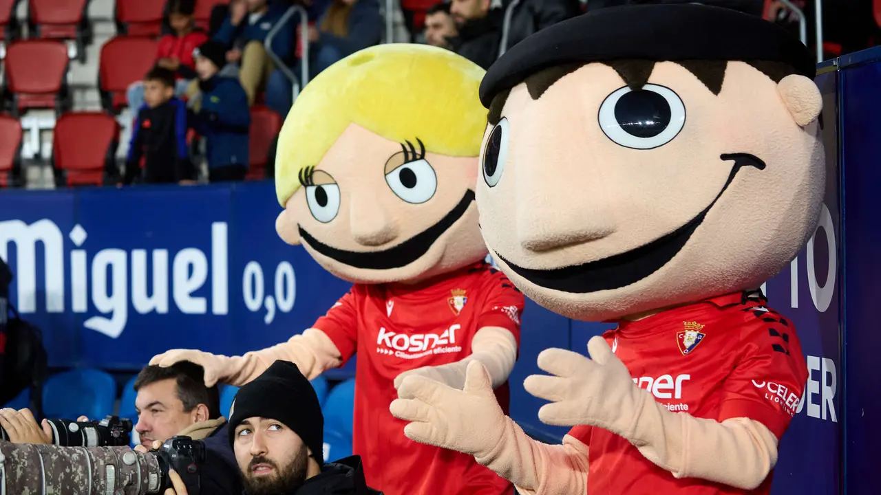La grada del estadio de El Sadar durante el partido de La Liga EA Sports entre CA Osasuna y RC Celta disputado en Pamplona. IÑIGO ALZUGARAY