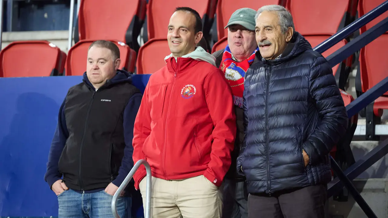 La grada del estadio de El Sadar durante el partido de La Liga EA Sports entre CA Osasuna y RC Celta disputado en Pamplona. IÑIGO ALZUGARAY