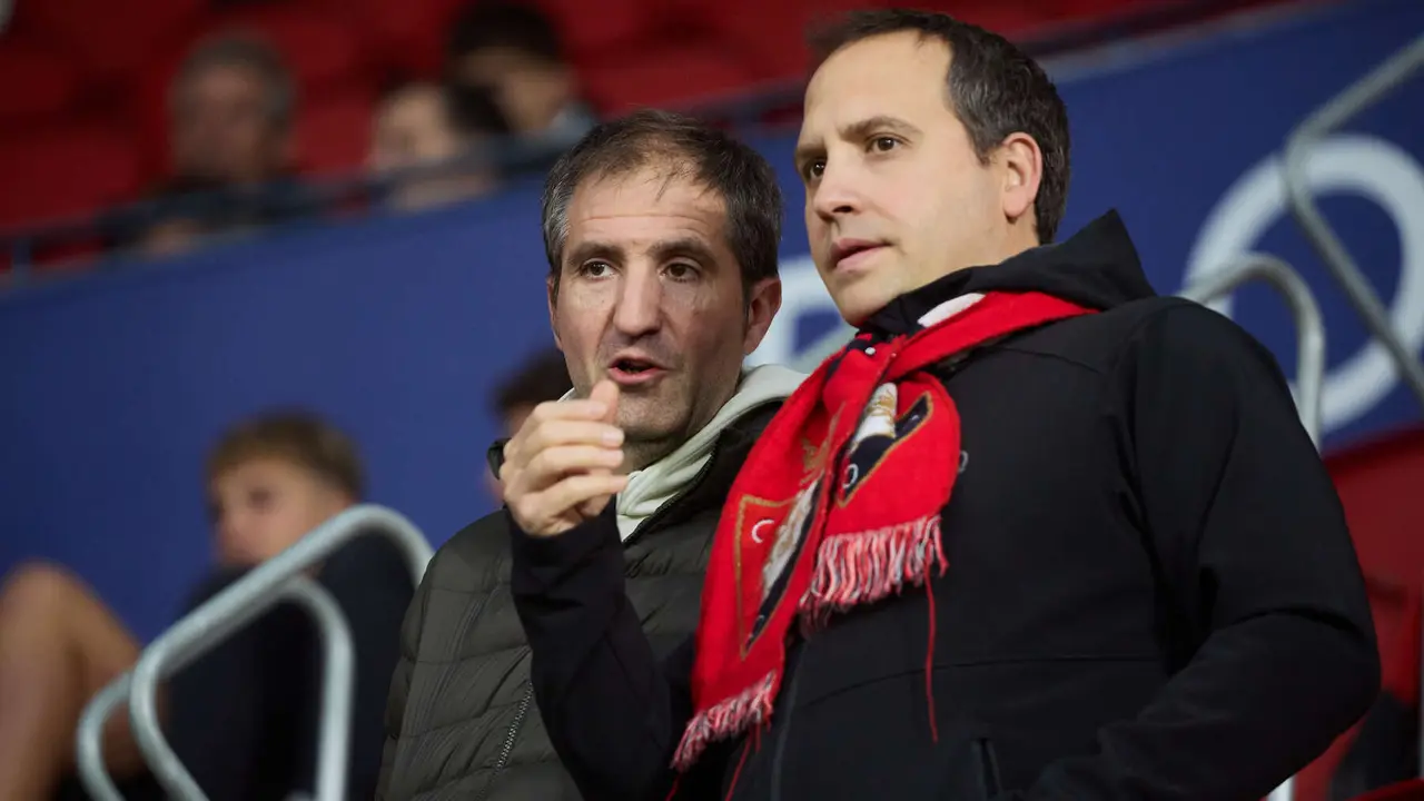La grada del estadio de El Sadar durante el partido de La Liga EA Sports entre CA Osasuna y RC Celta disputado en Pamplona. IÑIGO ALZUGARAY