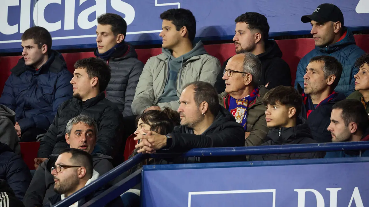 La grada del estadio de El Sadar durante el partido de La Liga EA Sports entre CA Osasuna y RC Celta disputado en Pamplona. IÑIGO ALZUGARAY