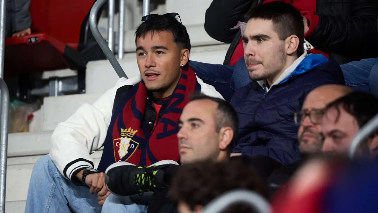 La grada del estadio de El Sadar durante el partido de La Liga EA Sports entre CA Osasuna y RC Celta disputado en Pamplona. IÑIGO ALZUGARAY