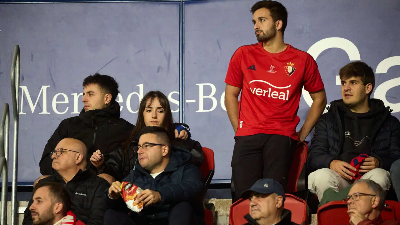 La grada del estadio de El Sadar durante el partido de La Liga EA Sports entre CA Osasuna y RC Celta disputado en Pamplona. IÑIGO ALZUGARAY