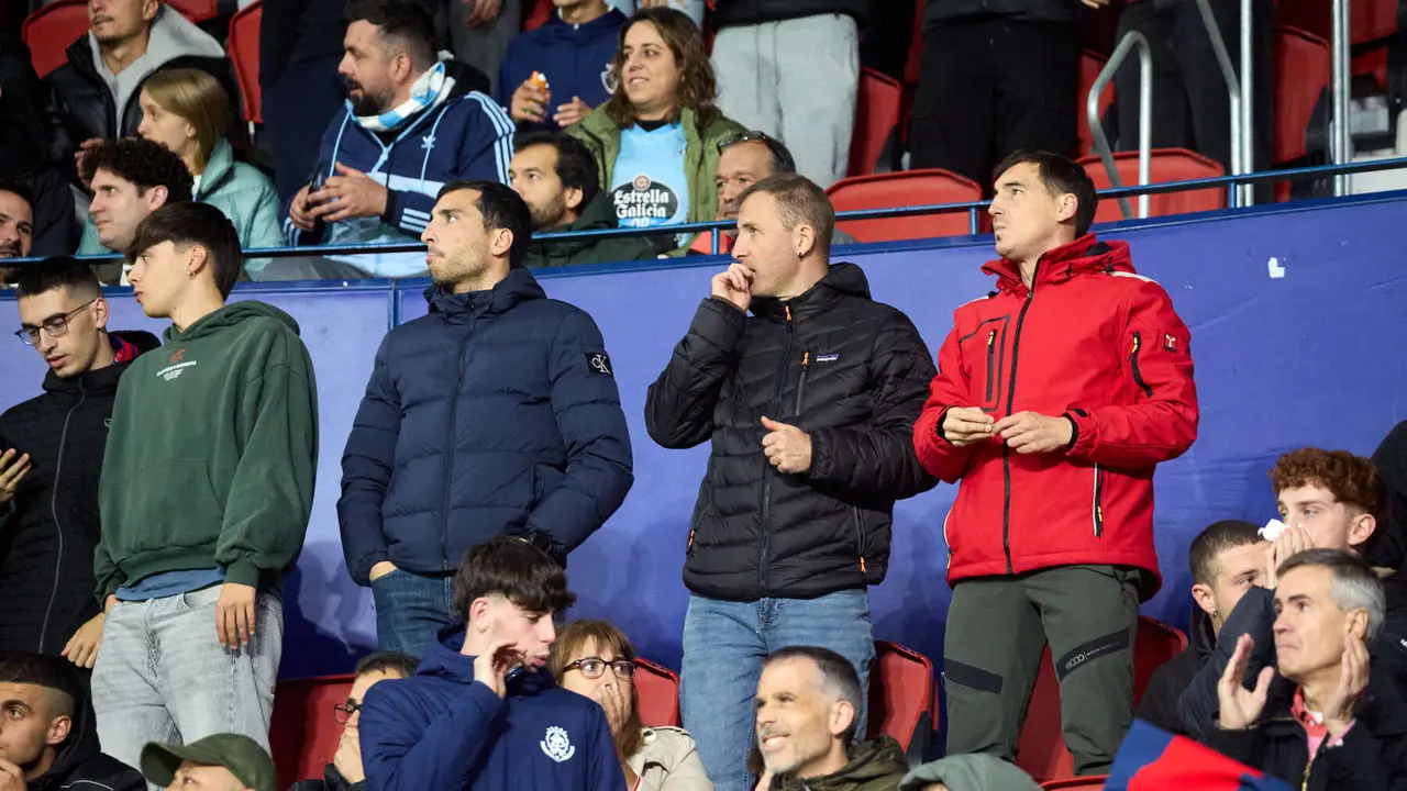 La grada del estadio de El Sadar durante el partido de La Liga EA Sports entre CA Osasuna y RC Celta disputado en Pamplona. IÑIGO ALZUGARAY