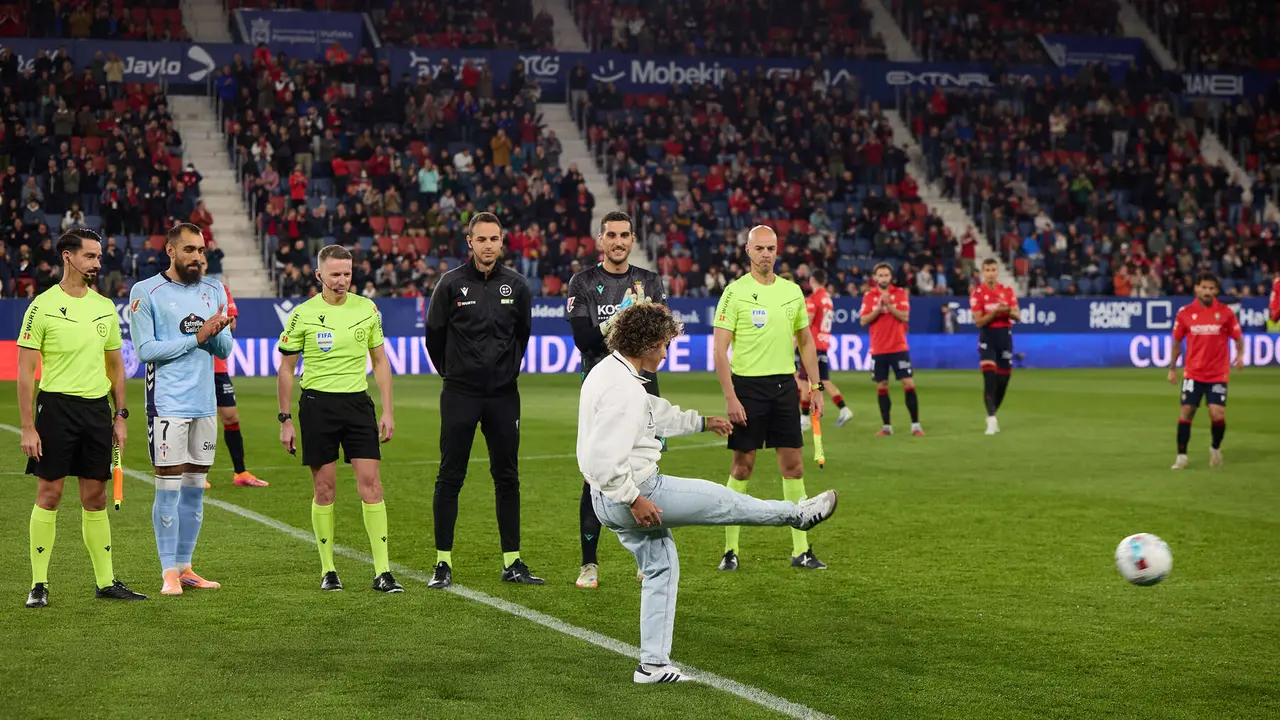 Partido de La Liga EA Sports entre CA Osasuna y RC Celta disputado en el estadio de El Sadar en Pamplona. IÑIGO ALZUGARAY