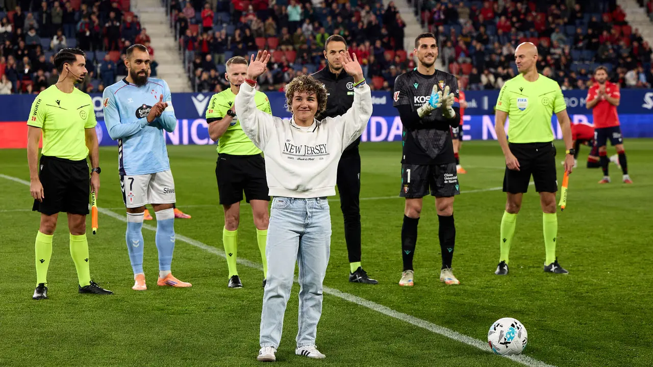 Partido de La Liga EA Sports entre CA Osasuna y RC Celta disputado en el estadio de El Sadar en Pamplona. IÑIGO ALZUGARAY