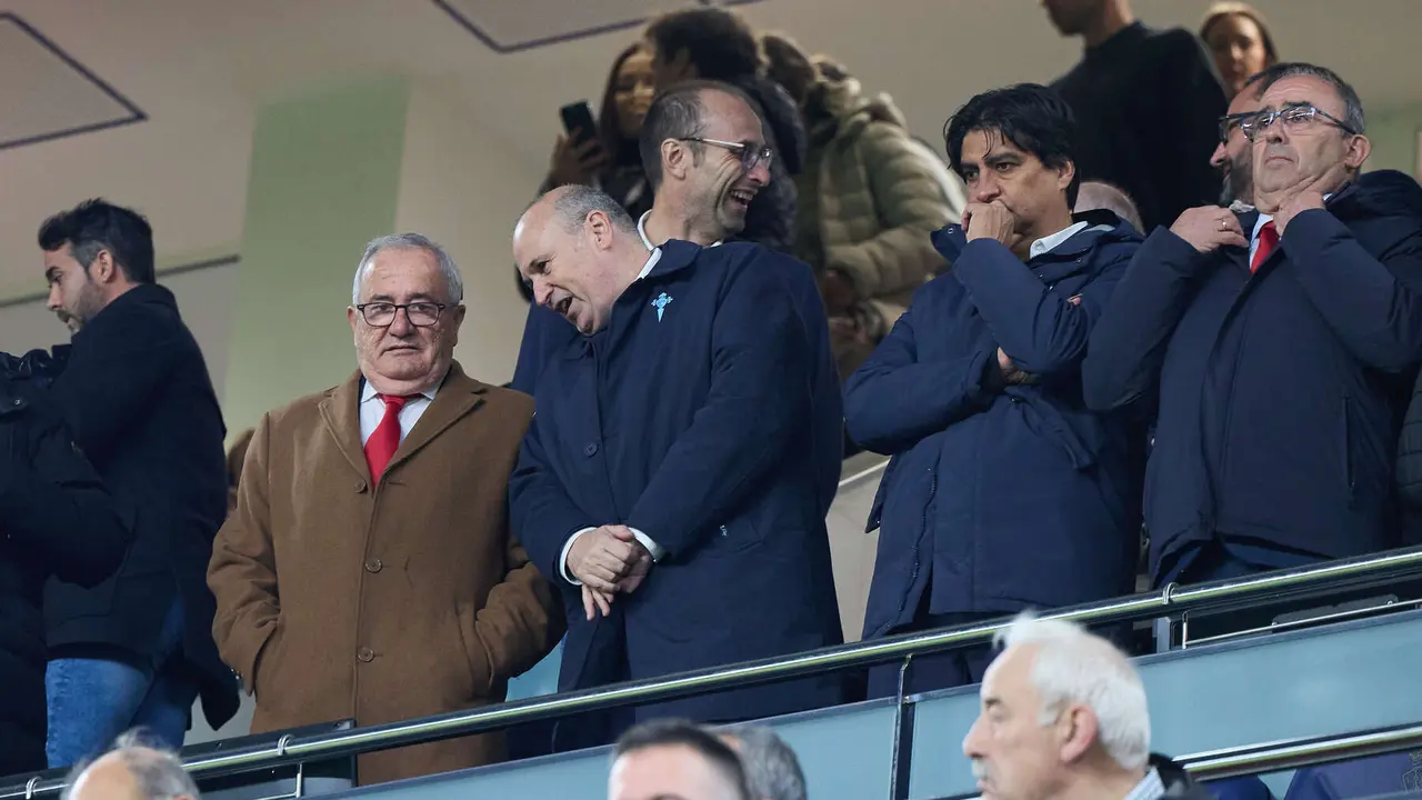 La grada del estadio de El Sadar durante el partido de La Liga EA Sports entre CA Osasuna y RC Celta disputado en Pamplona. IÑIGO ALZUGARAY
