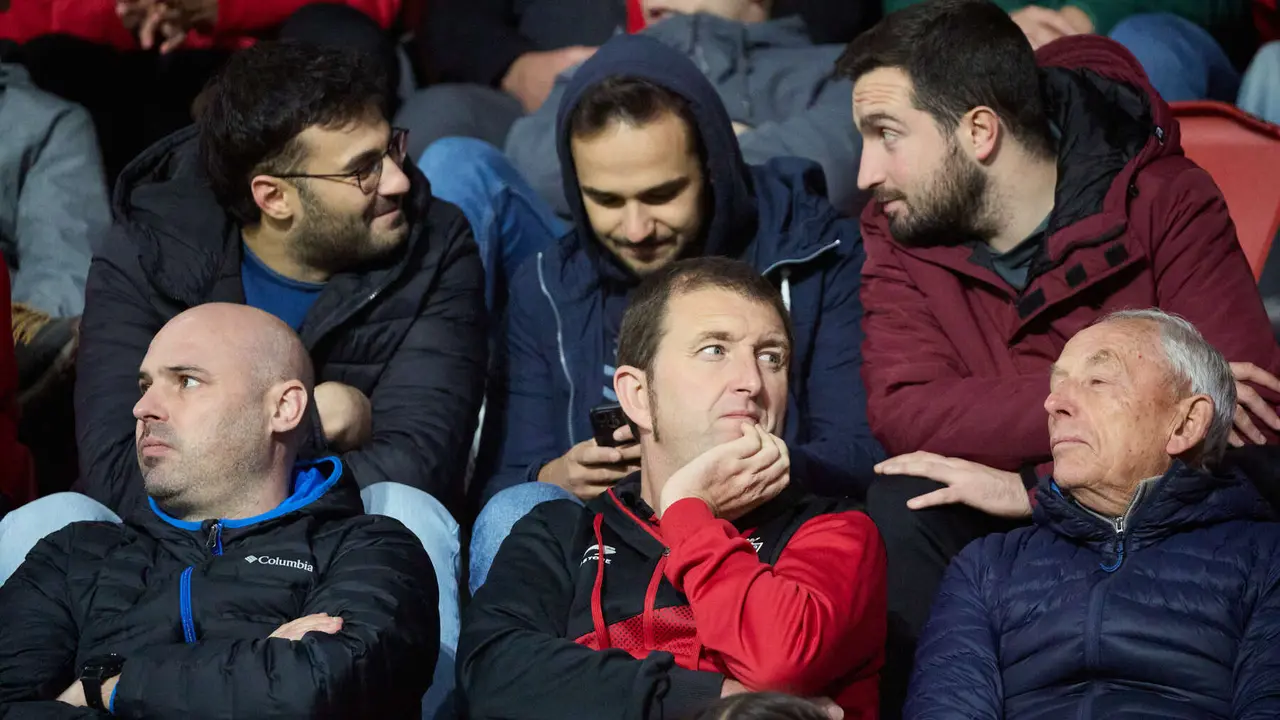 La grada del estadio de El Sadar durante el partido de La Liga EA Sports entre CA Osasuna y RC Celta disputado en Pamplona. IÑIGO ALZUGARAY