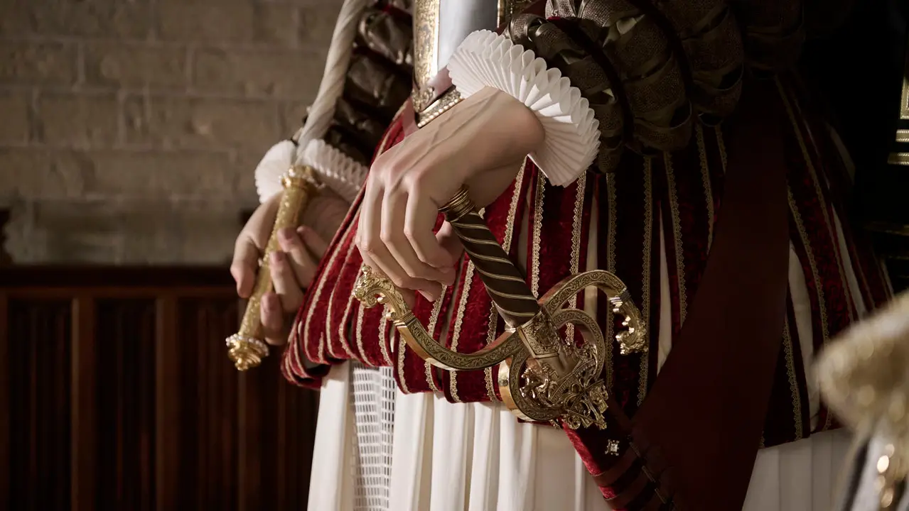 Presentación de los dos gigantes de la Catedral de Pamplona. PABLO LASAOSA