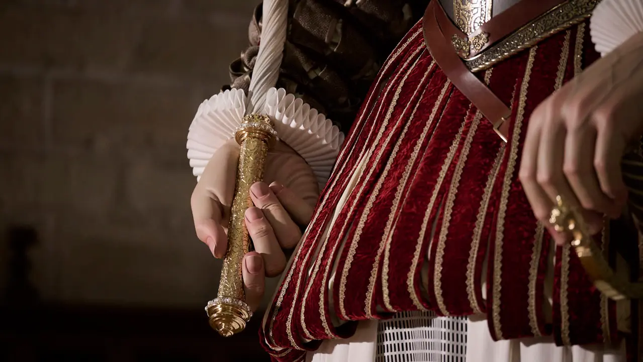 Presentación de los dos gigantes de la Catedral de Pamplona. PABLO LASAOSA