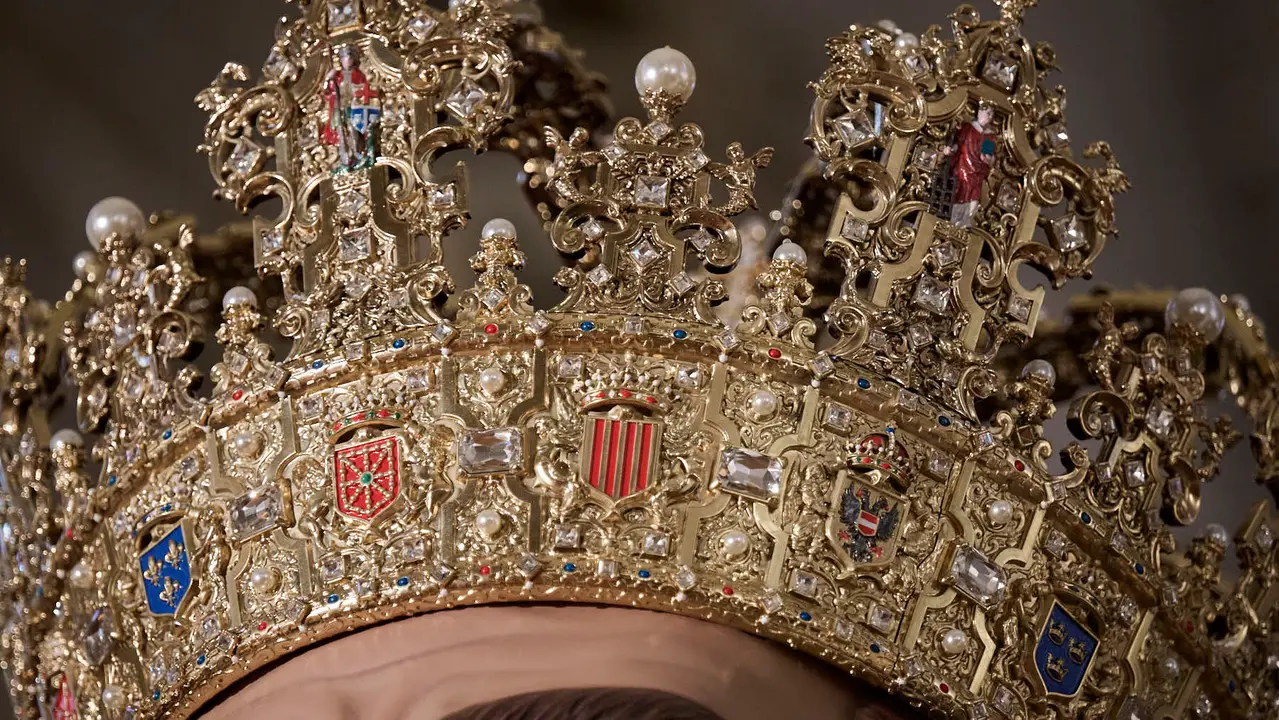 Presentación de los dos gigantes de la Catedral de Pamplona. PABLO LASAOSA