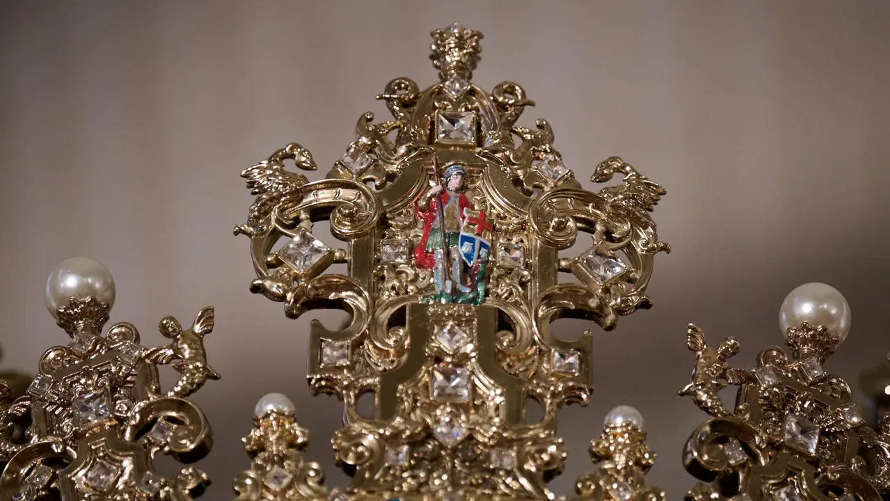 Presentación de los dos gigantes de la Catedral de Pamplona. PABLO LASAOSA