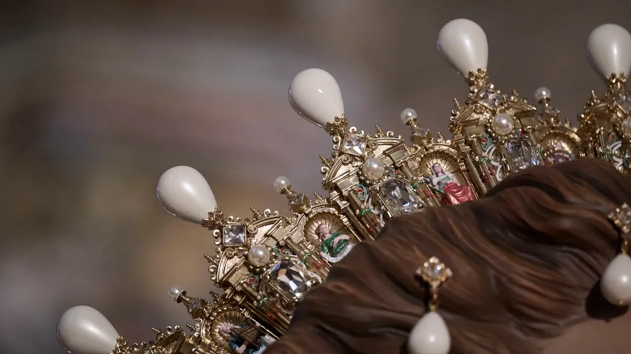 Presentación de los dos gigantes de la Catedral de Pamplona. PABLO LASAOSA
