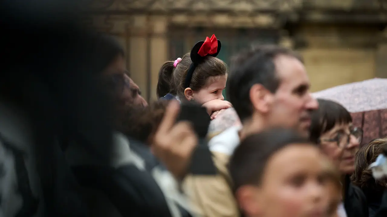 Presentación de los gigantes de la Catedral de Pamplona. PABLO LASAOSA
