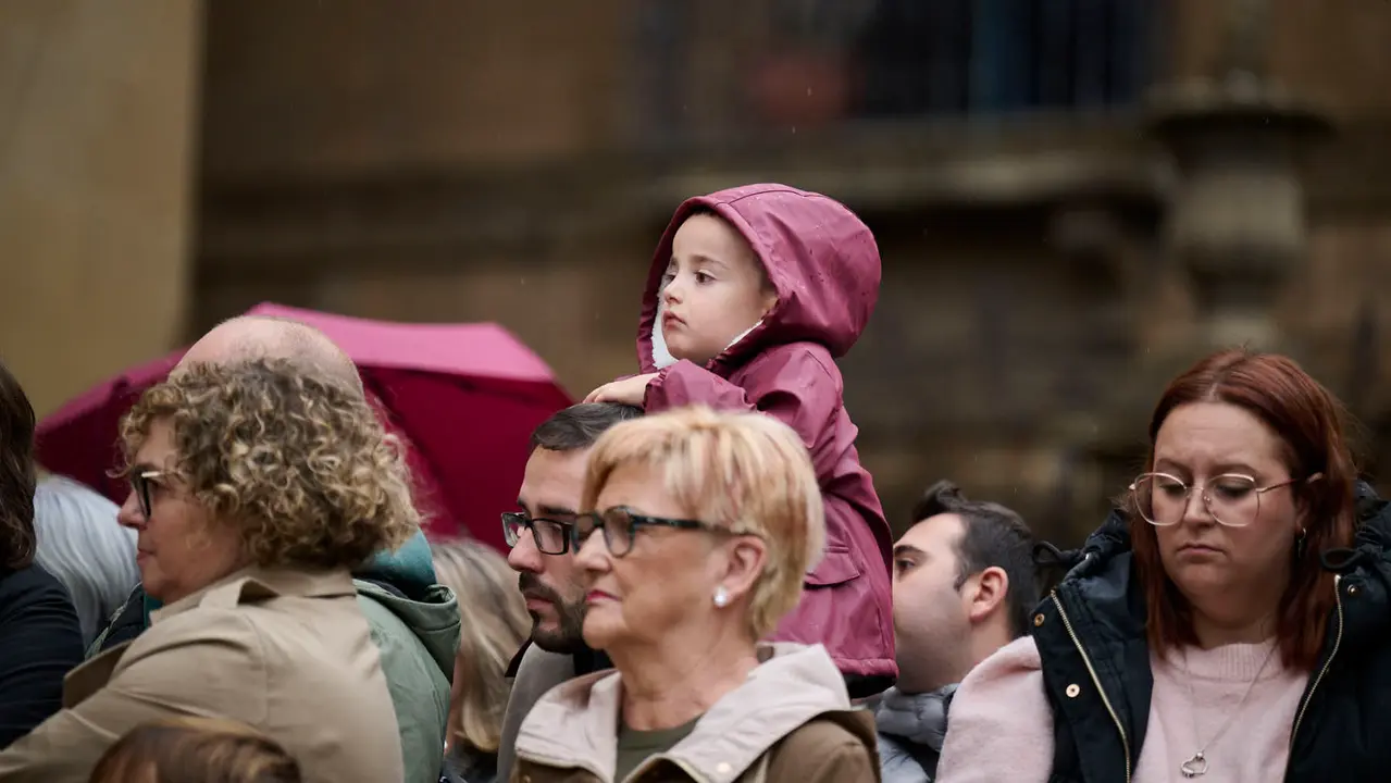 Presentación de los gigantes de la Catedral de Pamplona. PABLO LASAOSA