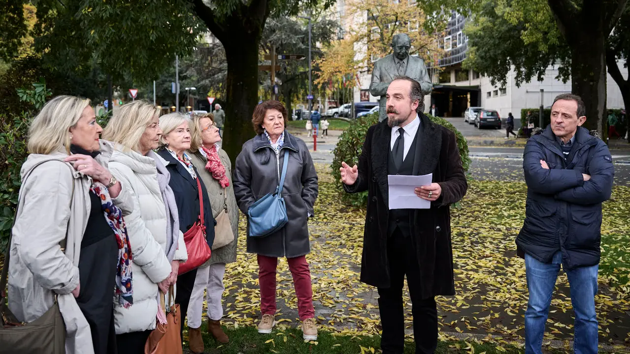 Homenaje a José Joaquín Arazuri en el 25º aniversario de su fallecimiento, organizado por la Sociedad Napardi. PABLO LASAOSA