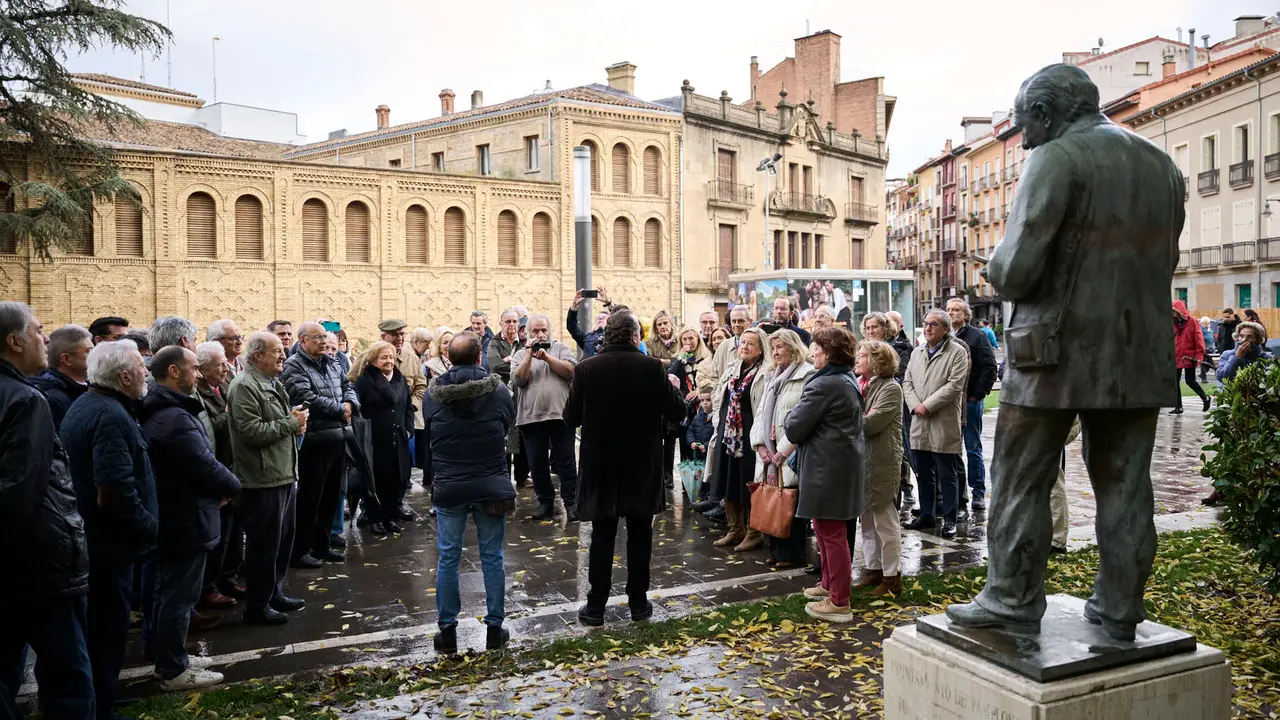 Homenaje a José Joaquín Arazuri en el 25º aniversario de su fallecimiento, organizado por la Sociedad Napardi. PABLO LASAOSA