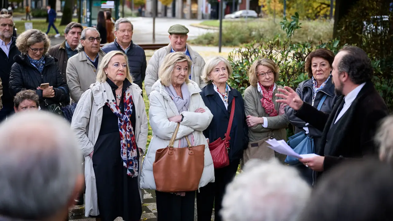 Homenaje a José Joaquín Arazuri en el 25º aniversario de su fallecimiento, organizado por la Sociedad Napardi. PABLO LASAOSA