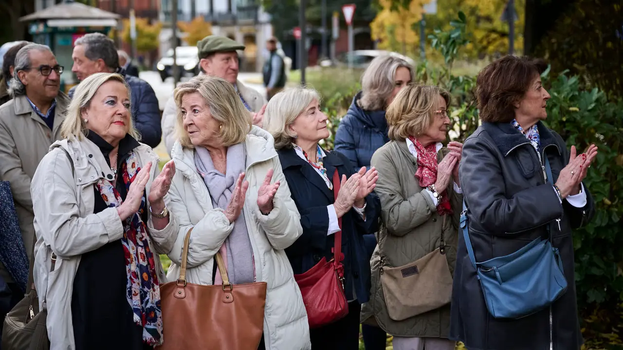 Homenaje a José Joaquín Arazuri en el 25º aniversario de su fallecimiento, organizado por la Sociedad Napardi. PABLO LASAOSA
