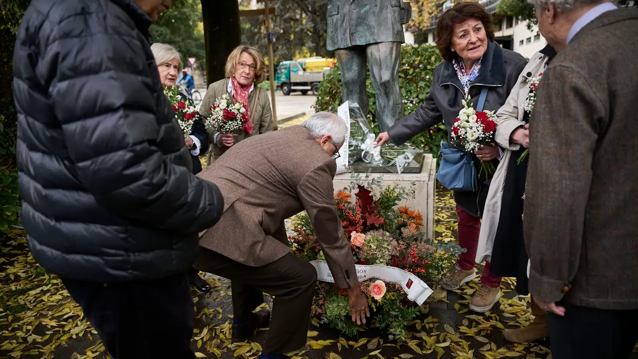 Homenaje a José Joaquín Arazuri en el 25º aniversario de su fallecimiento, organizado por la Sociedad Napardi. PABLO LASAOSA