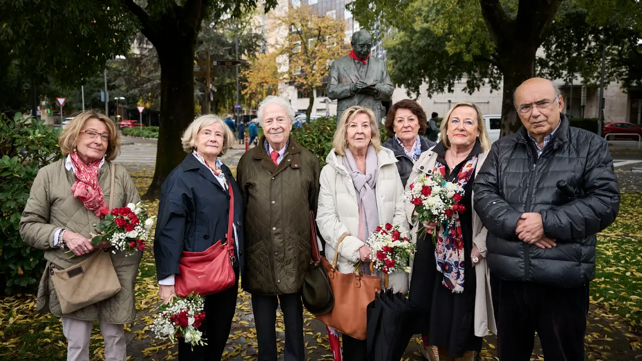 Homenaje a José Joaquín Arazuri en el 25º aniversario de su fallecimiento, organizado por la Sociedad Napardi. PABLO LASAOSA