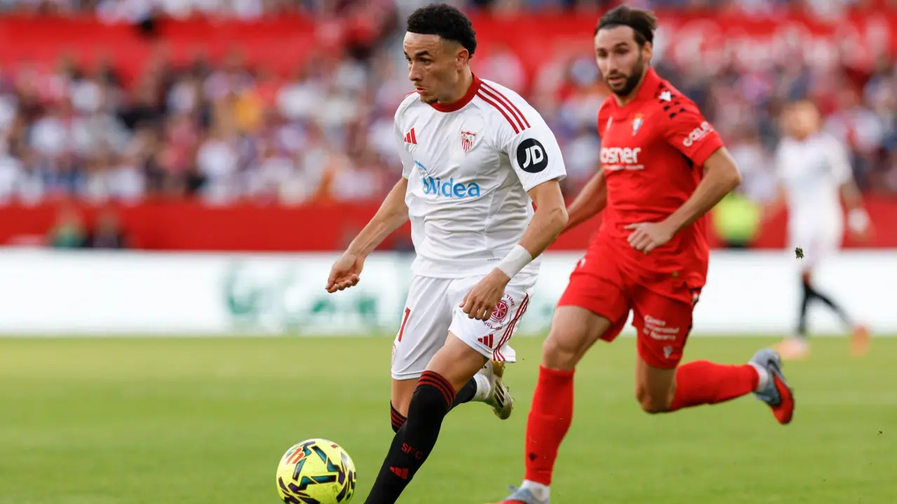 Moncayola en el Sevilla Osasuna. EFE