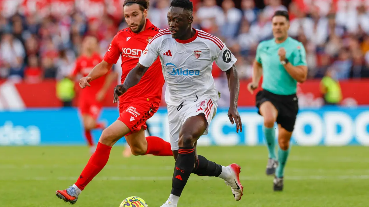 Moncayola en el Sevilla Osasuna. EFE