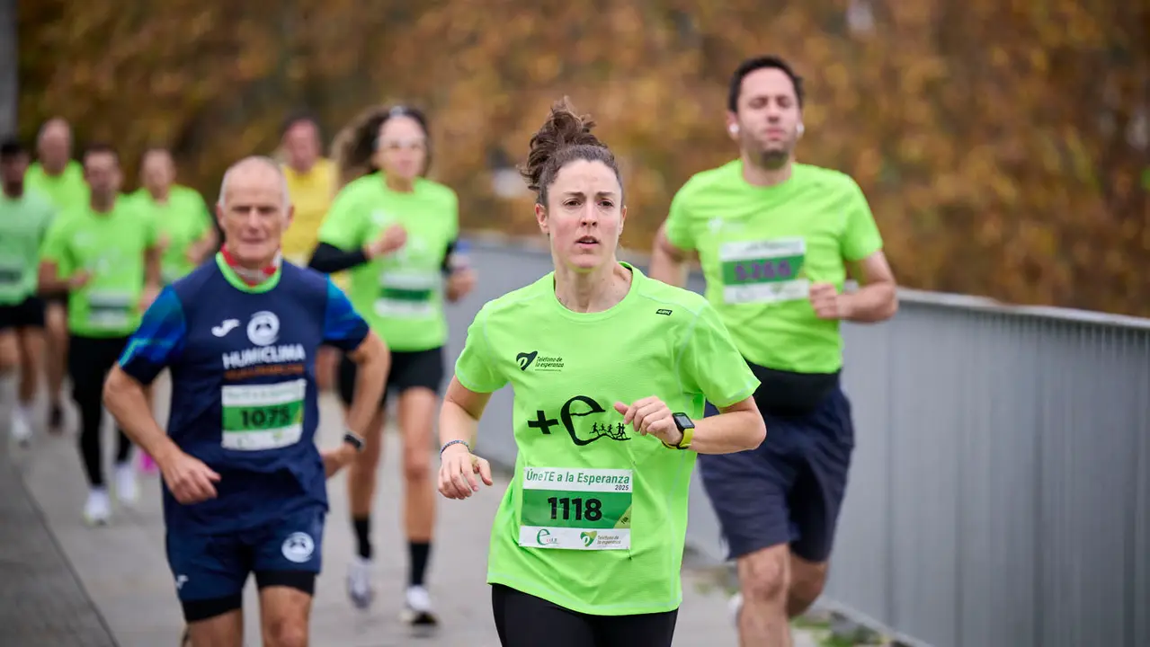 VII Carrera Popular Solidaria '+e', organizada por el Teléfono de la Esperanza de Navarra. PABLO LASAOSA