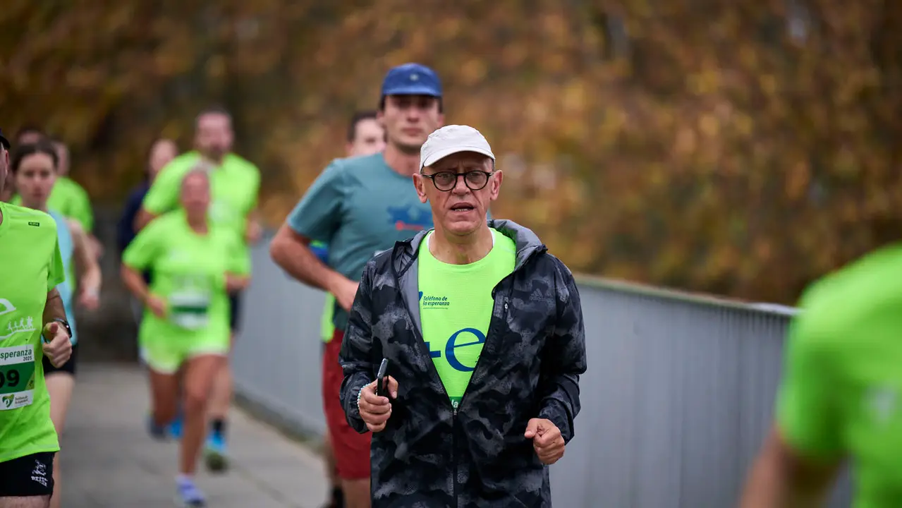 VII Carrera Popular Solidaria '+e', organizada por el Teléfono de la Esperanza de Navarra. PABLO LASAOSA