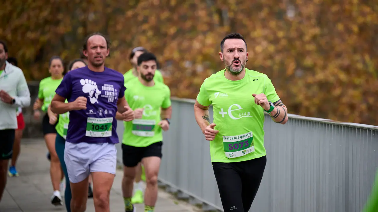 VII Carrera Popular Solidaria '+e', organizada por el Teléfono de la Esperanza de Navarra. PABLO LASAOSA
