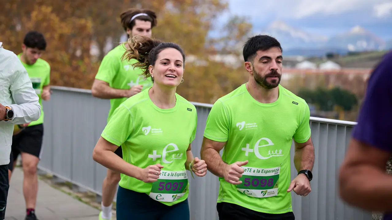 VII Carrera Popular Solidaria '+e', organizada por el Teléfono de la Esperanza de Navarra. PABLO LASAOSA